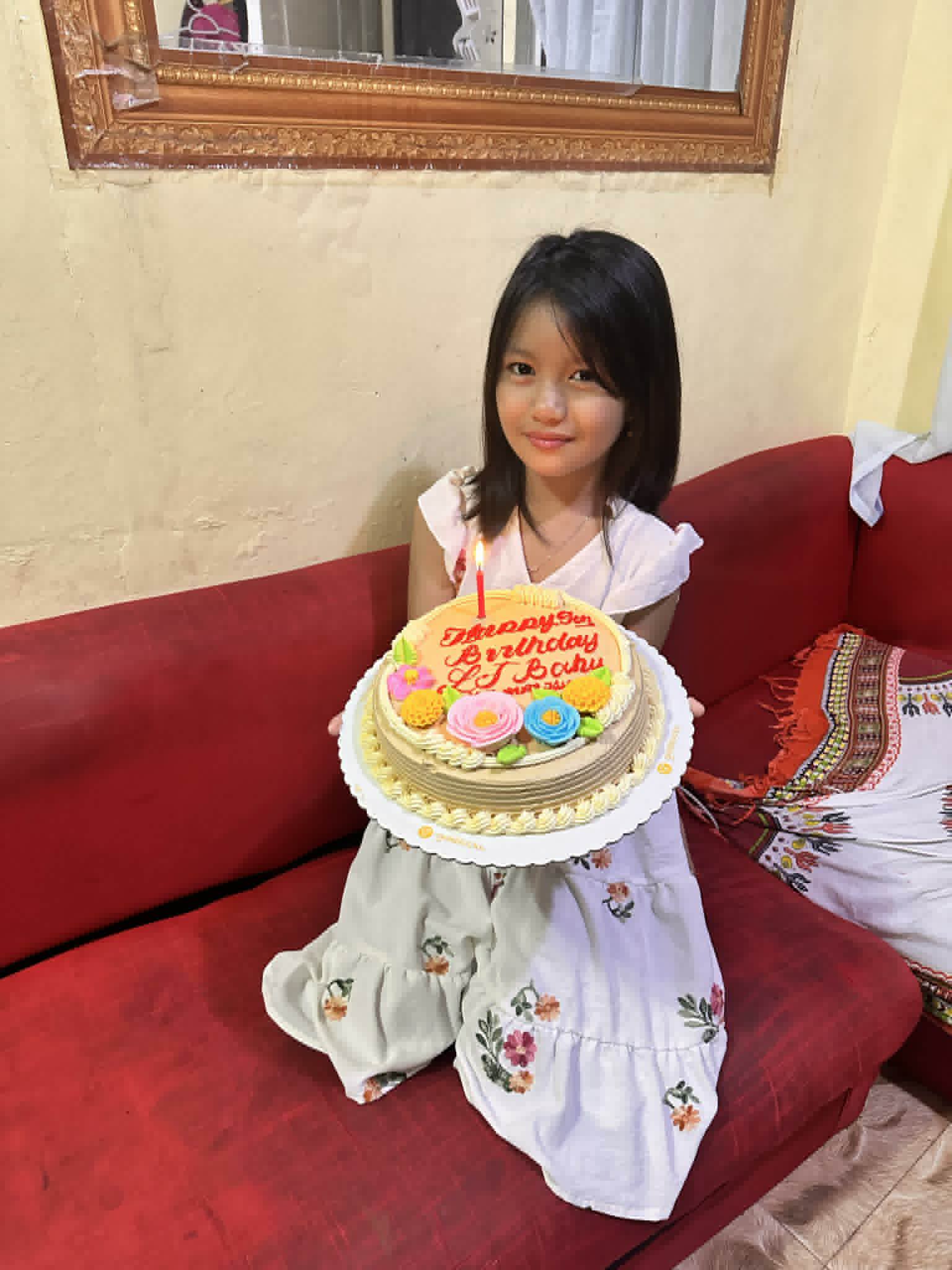 Celebrating the 7th birthday of my cousin